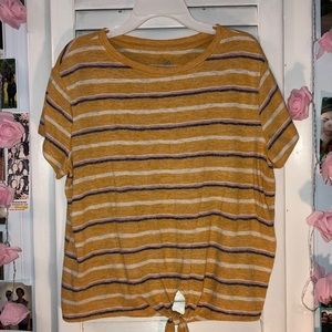 SO || Yellow Striped T-shirt